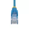 StarTech.com 15m cabo Ethernet CAT6 fino azul, cabo de rede RJ45, snagless, 100W PoE, UTP, LSZH, 28AWG fio de cobre puro desencapado, cabo patch CAT6 com alívio de tensão, testado individualmente