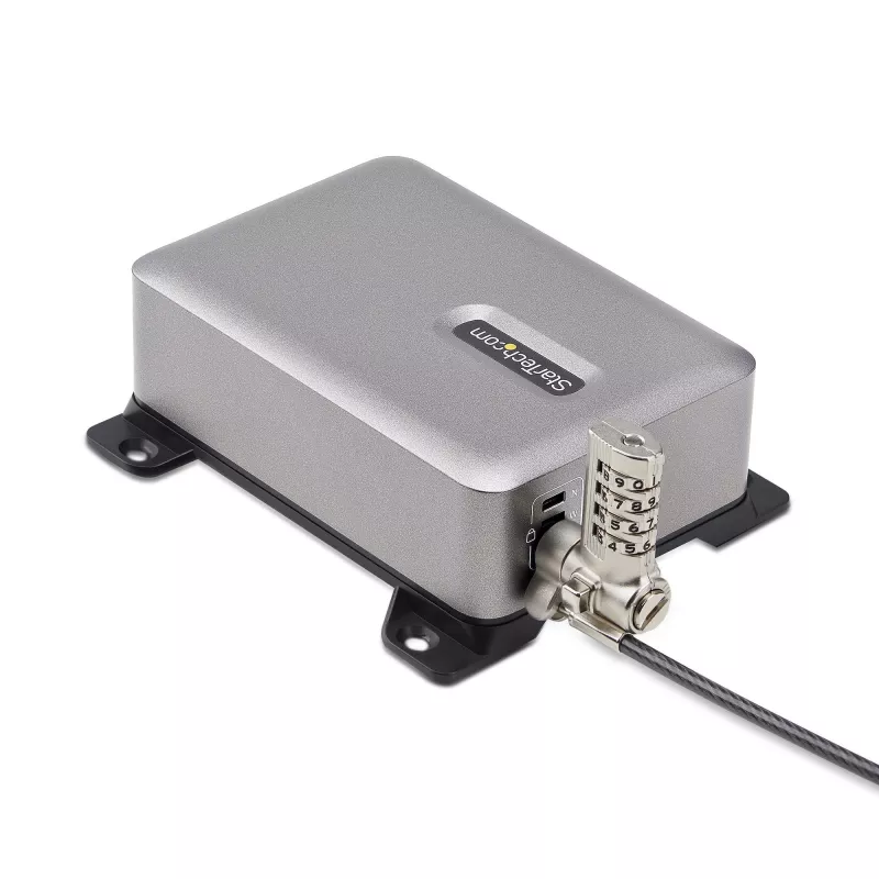 StarTech.com Carregador USB-C multiporta de 4 portas, 240W total, porta individual 140W EPR, PD 3.1, portas com fixação por parafuso, salas de conferência, suporte incl. para montagem em superfície