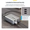 StarTech.com Carregador USB-C multiporta de 4 portas, 240W total, porta individual 140W EPR, PD 3.1, portas com fixação por parafuso, salas de conferência, suporte incl. para montagem em superfície