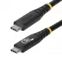 StarTech.com cabo USB4 de 2 m (6 ft), 20 Gbit/s, cabo USB-C certificado USB-IF, 240 W PD EPR, 4K 120 Hz DP 1.4, revestimento TPE, cabo USB-C preto