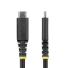 StarTech.com cabo USB4 de 2 m (6 ft), 20 Gbit/s, cabo USB-C certificado USB-IF, 240 W PD EPR, 4K 120 Hz DP 1.4, revestimento TPE, cabo USB-C preto