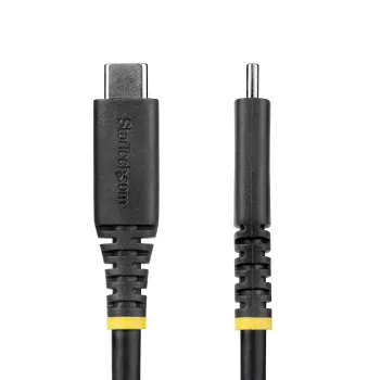 StarTech.com cabo USB4 de 2 m (6 ft), 20 Gbit/s, cabo USB-C certificado USB-IF, 240 W PD EPR, 4K 120 Hz DP 1.4, revestimento TPE, cabo USB-C preto