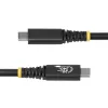 StarTech.com cabo USB4 de 2 m (6 ft), 20 Gbit/s, cabo USB-C certificado USB-IF, 240 W PD EPR, 4K 120 Hz DP 1.4, revestimento TPE, cabo USB-C preto
