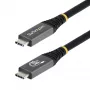 StarTech.com Cabo USB4 de 1 m, 80Gbit/s, cabo USB-C certificado USB-IF, 240W PD, 8K 120Hz/4K 240Hz DP2.1 DP80, revestimento TPE, compatível com Thunderbolt 4 – cabo USB-C preto