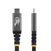 StarTech.com Cabo USB4 de 1 m, 80Gbit/s, cabo USB-C certificado USB-IF, 240W PD, 8K 120Hz/4K 240Hz DP2.1 DP80, revestimento TPE, compatível com Thunderbolt 4 – cabo USB-C preto