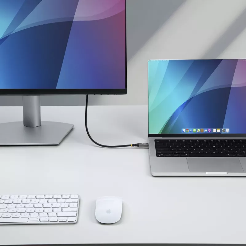 StarTech.com Cabo USB4 de 1 m, 80Gbit/s, cabo USB-C certificado USB-IF, 240W PD, 8K 120Hz/4K 240Hz DP2.1 DP80, revestimento TPE, compatível com Thunderbolt 4 – cabo USB-C preto