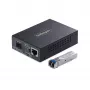 Conversor de suporte Gigabit Ethernet de cobre para fibra ótica StarTech.com, SM LC, 40 km, 10/100/1000 Mbit/s, RJ45 para LC, metal maciço, Jumbo Frames 9K, conforme TAA