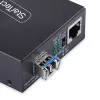 Conversor de suporte Gigabit Ethernet de cobre para fibra ótica StarTech.com, SM LC, 40 km, 10/100/1000 Mbit/s, RJ45 para LC, metal maciço, Jumbo Frames 9K, conforme TAA