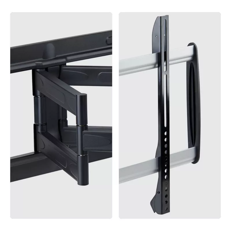 Suporte de parede para TV articulado ultrafino StarTech.com para ecrãs planos até 65 polegadas e 45 kg, VESA 600x400, suporte de baixo perfil conforme TAA