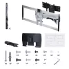 Suporte de parede para TV articulado reforçado StarTech.com para ecrãs planos até 100 polegadas e 85 kg, VESA 800x500, suporte de baixo perfil, conforme TAA