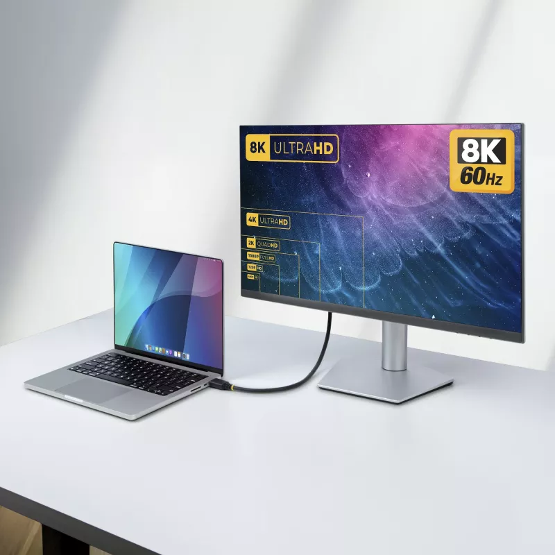 Cabo HDMI StarTech.com HDMI21-CBL-8K60-50CM 0,5 m HDMI Type-A (Standard) preto