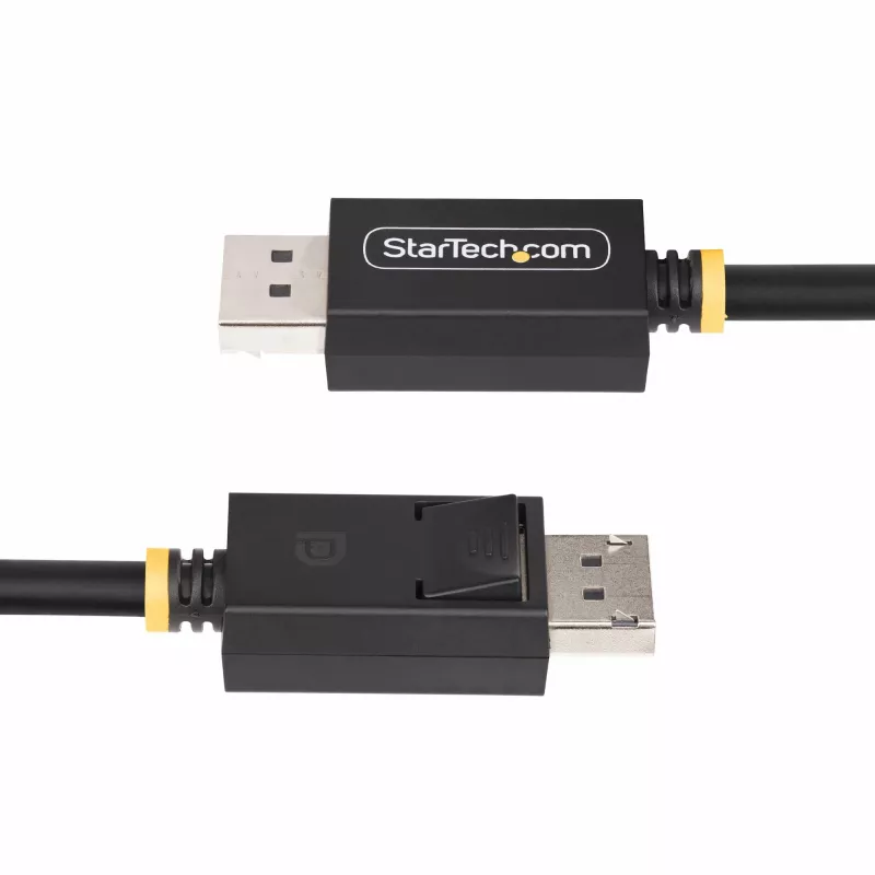 Cabo DisplayPort 2.1 StarTech.com 3 m (10 ft), cabo DisplayPort DP40 certificado VESA com UHBR10/HDR/HDCP 2.2, 8K 60 Hz/4K 144 Hz com DSC 1.2a, 40 Gbps, cabo DP 2.1, cabo para monitor UHD, M/M