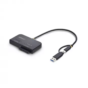 Adaptador StarTech.com USB-C/USB-A para M.2 NVMe e SATA de 2,5 polegadas/3,5 polegadas, 10 Gbit/s, leitor externo de SSD sem ferramentas, B+M/M-Key