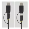 Adaptador StarTech.com USB-C/USB-A para M.2 NVMe e SATA de 2,5 polegadas/3,5 polegadas, 10 Gbit/s, leitor externo de SSD sem ferramentas, B+M/M-Key