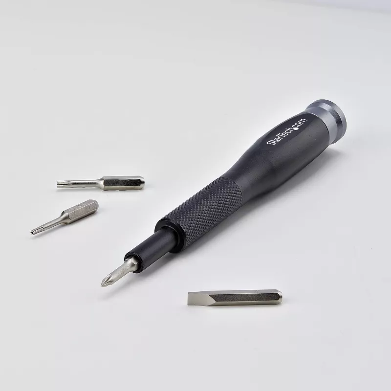 Kit de ferramentas de reparação de computadores StarTech.com de 40 peças para portátil/PC/eletrónica/telefone, conjunto de 30 pontas de precisão, tampa removível com base magnética, ferramentas de alavanca