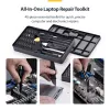 Kit de ferramentas de reparação de computadores StarTech.com de 40 peças para portátil/PC/eletrónica/telefone, conjunto de 30 pontas de precisão, tampa removível com base magnética, ferramentas de alavanca