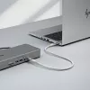 StarTech.com Cabo USB4 de 50 cm (1,6ft), 80Gbps, cabo USB-C certificado USB-IF, 240W PD, 8K 120Hz/4K 240Hz DP2.1 DP80, revestimento TPE, compatível com Thunderbolt 4 – cabo USB-C branco