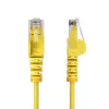 StarTech.com Cabo Ethernet CAT6 fino amarelo de 25 cm, proteção da patilha, 100W PoE, UTP, LSZH, 28AWG fio de cobre nu puro, cabo de rede patch RJ45 fino com alívio de tensão, testado individualmente