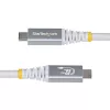 Cabo USB-C StarTech.com 3 m (10 ft) USB4, 20 Gbit/s, cabo USB-C certificado USB-IF, 60 W PD, 4K 120 Hz DP 1.4, revestimento TPE – branco