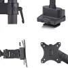 Suporte de monitor de secretária StarTech.com para ecrãs até 40 polegadas/8 kg, braço com assistência mecânica por mola, fixação em C/passagem pela secretária, instalação por cima, ajuste sem ferramentas
