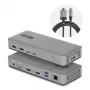 StarTech.com Docking station USB-C para dois monitores, HDMI, 4K 60Hz, carregamento de portátil 100W, 1GbE, sem drivers, dock multi-monitor para Windows