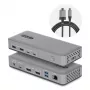 StarTech.com Docking station USB-C para dois monitores, DisplayPort, 4K 60Hz, carregamento de portátil 100W, 1GbE, sem drivers, dock multi-monitor para Windows