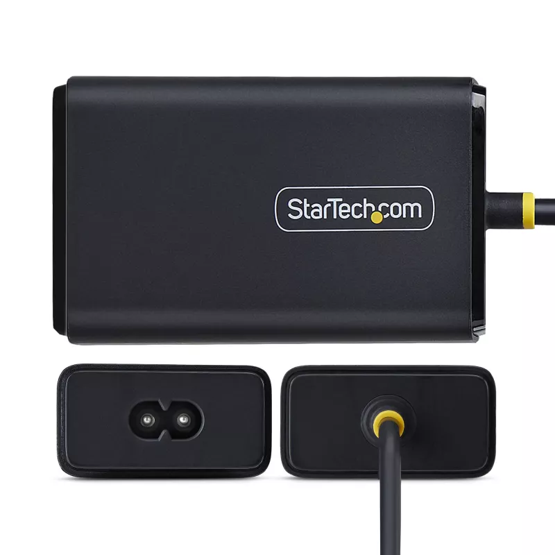 StarTech.com Carregador USB-C para portátil de 65W, cabo USB-C fixo de 1,5 m, fonte de alimentação para Dell, XPS, HP ProBook, MacBook Pro, Microsoft Surface Pro