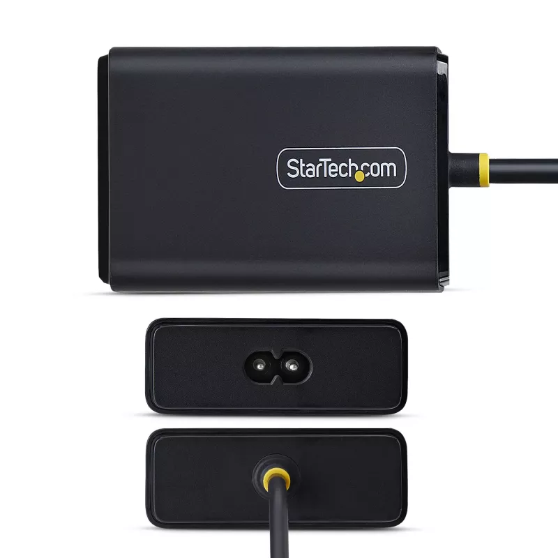 StarTech.com Carregador USB-C para portátil de 100W com cabo USB-C fixo de 1,5 m, fonte de alimentação para Dell, XPS, HP ProBook, MacBook Pro, Microsoft Surface Pro