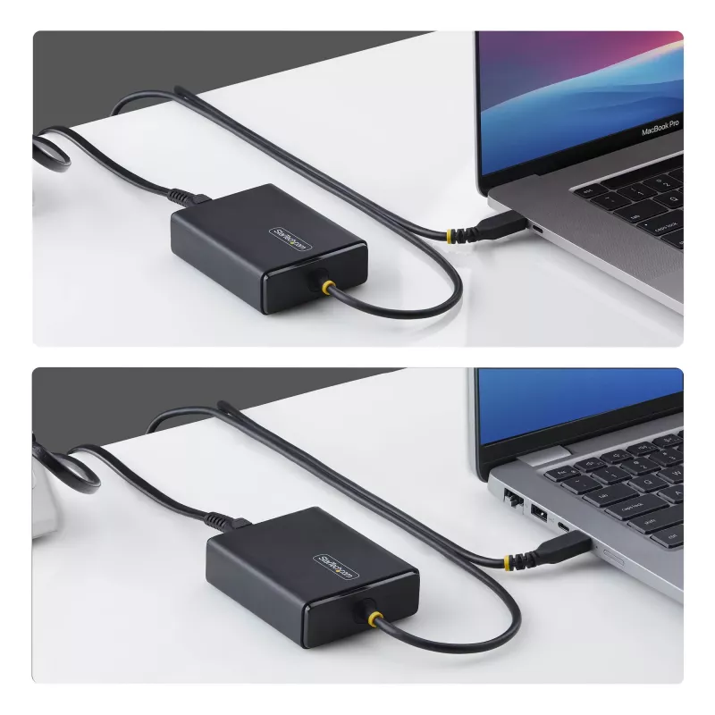 StarTech.com Carregador USB-C para portátil de 100W com cabo USB-C fixo de 1,5 m, fonte de alimentação para Dell, XPS, HP ProBook, MacBook Pro, Microsoft Surface Pro