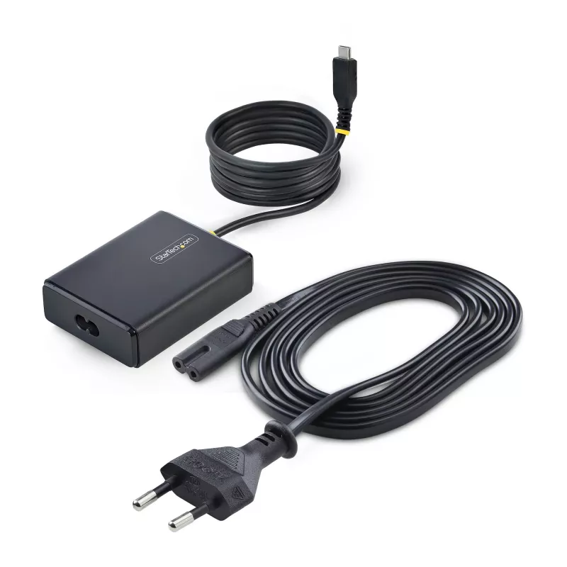 StarTech.com Carregador USB-C para portátil de 100W com cabo USB-C fixo de 1,5 m, fonte de alimentação para Dell, XPS, HP ProBook, MacBook Pro, Microsoft Surface Pro
