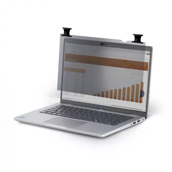 Filtro de privacidade com toque StarTech.com 33,8 cm (13,3 polegadas) 16:9, Flip-Over, 75% de transmissão de luz, antirreflexo, ângulo de visão de +/- 30°