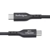 StarTech.com Cabo de carregamento USB-A para USB-C de 15 cm (6in), carregar e sincronizar, 3A, USB 2.0, revestimento TPE – cabo de carregamento USB preto