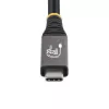 Cabo USB4 StarTech.com de 3 m (10 ft), 20 Gbit/s, cabo USB-C certificado USB-IF, 60W PD, 4K 120Hz DP 2.1, revestimento TPE, cabo USB-C preto