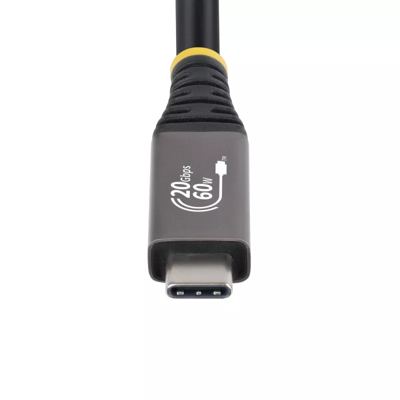 Cabo USB4 StarTech.com de 3 m (10 ft), 20 Gbit/s, cabo USB-C certificado USB-IF, 60W PD, 4K 120Hz DP 2.1, revestimento TPE, cabo USB-C preto