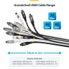 Cabo USB4 StarTech.com de 3 m (10 ft), 20 Gbit/s, cabo USB-C certificado USB-IF, 60W PD, 4K 120Hz DP 2.1, revestimento TPE, cabo USB-C preto