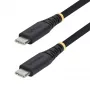 Cabo de carregamento USB-C StarTech.com 2 m (6 ft), 60 W (3 A) PD, revestimento duplo de nylon/TPE entrelaçado, cabo de carregamento USB-C robusto, cabo de carregamento para portátil USB 2.0