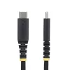 Cabo de carregamento USB-C StarTech.com 2 m (6 ft), 60 W (3 A) PD, revestimento duplo de nylon/TPE entrelaçado, cabo de carregamento USB-C robusto, cabo de carregamento para portátil USB 2.0