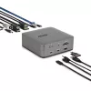 Docking station Thunderbolt 5 StarTech.com, DP/HDMI, dock para três monitores até 4K 144 Hz ou dois monitores 8K 60 Hz, 5 portas USB, carregamento de portátil 140 W