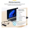Hub USB-A de 4 portas StarTech.com, 5 Gbit/s, alimentação pelo bus, USB-A para 4x USB-A mini hub, cabo host extra longo de 61 cm, plástico PCR, hub USB portátil para secretária/portátil