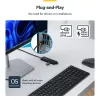 Hub USB-A de 4 portas StarTech.com, 5 Gbit/s, alimentação pelo bus, USB-A para 4x USB-A mini hub, cabo host extra longo de 61 cm, plástico PCR, hub USB portátil para secretária/portátil