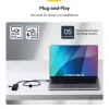 Hub USB-C de 4 portas StarTech.com, 5 Gbit/s, alimentação pelo bus, USB-C para 4x USB-A mini hub, cabo host extra longo de 61 cm, plástico PCR, hub USB portátil para secretária/portátil