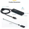 Hub USB-C de 4 portas StarTech.com, 5 Gbit/s, alimentação pelo bus, USB-C para 4x USB-A mini hub, cabo host extra longo de 61 cm, plástico PCR, hub USB portátil para secretária/portátil