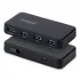 Hub USB-A de 4 portas StarTech.com, 5 Gbit/s, alimentação própria, cabo host 2 em 1 USB-C e USB-A, 1 porta de carregamento BC 1.2, fonte de alimentação de 24 W incluída, MacBook e Windows