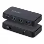 StarTech.com Hub USB-C e USB-A de 4 portas, 5Gbps, autoalimentado, cabo host USB-C e USB-A 2 em 1, 1x USB-C e 3x USB-A (1x BC 1.2), fonte de alimentação de 36W incluída