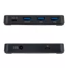 StarTech.com Hub USB-C e USB-A de 4 portas, 5Gbps, autoalimentado, cabo host USB-C e USB-A 2 em 1, 1x USB-C e 3x USB-A (1x BC 1.2), fonte de alimentação de 36W incluída
