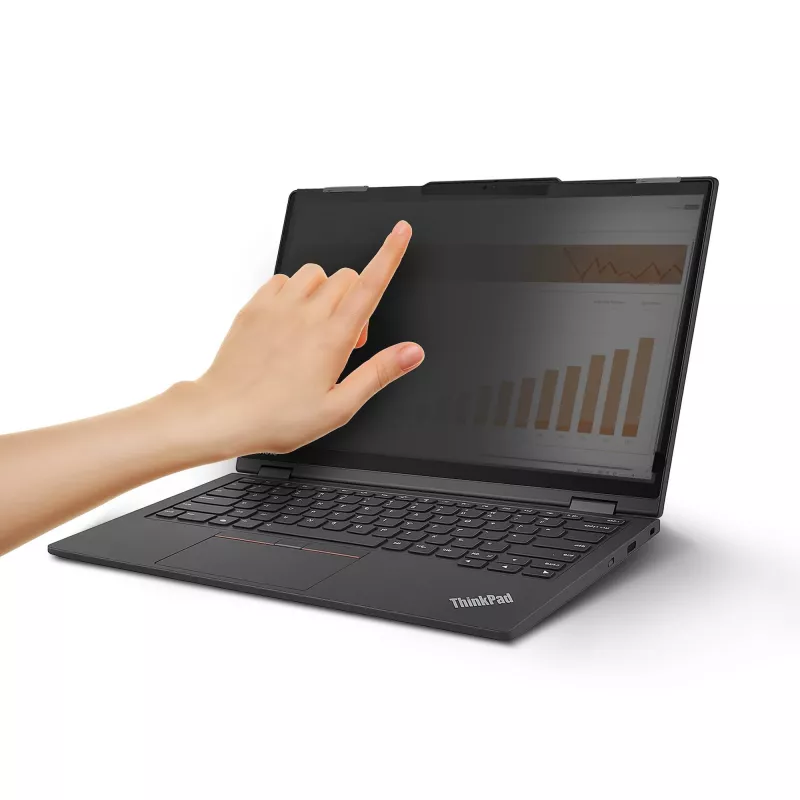 StarTech.com Filtro de privacidade Bright para Lenovo X13 Yoga Gen 4 com toque, Flip-Over, 75 % de transmissão de luz, filtro de privacidade antirreflexo, ângulo de visão ±30°