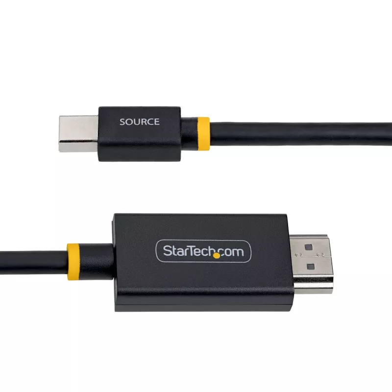 StarTech.com 2M-MDP-HDMI2-4K60 Cabo adaptador de vídeo Mini DisplayPort HDMI Type-A (Standard) Preto