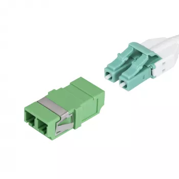StarTech.com Acoplador LC para LC pack de 10, acoplador de fibra ótica LC OS2 monomodo com formato SC sem flange, adaptador LC/APC duplex