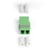 StarTech.com Acoplador LC para LC pack de 10, acoplador de fibra ótica LC OS2 monomodo com formato SC sem flange, adaptador LC/APC duplex