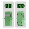 StarTech.com Acoplador LC para LC pack de 10, acoplador de fibra ótica LC OS2 monomodo com formato SC sem flange, adaptador LC/APC duplex
